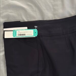 Tribal Women's High Rise Straight Pull on Trouser  - Navy Blue